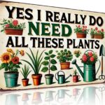 Vintage Plant Lover Garden Sign