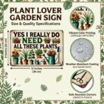 Vintage Plant Lover Garden Sign