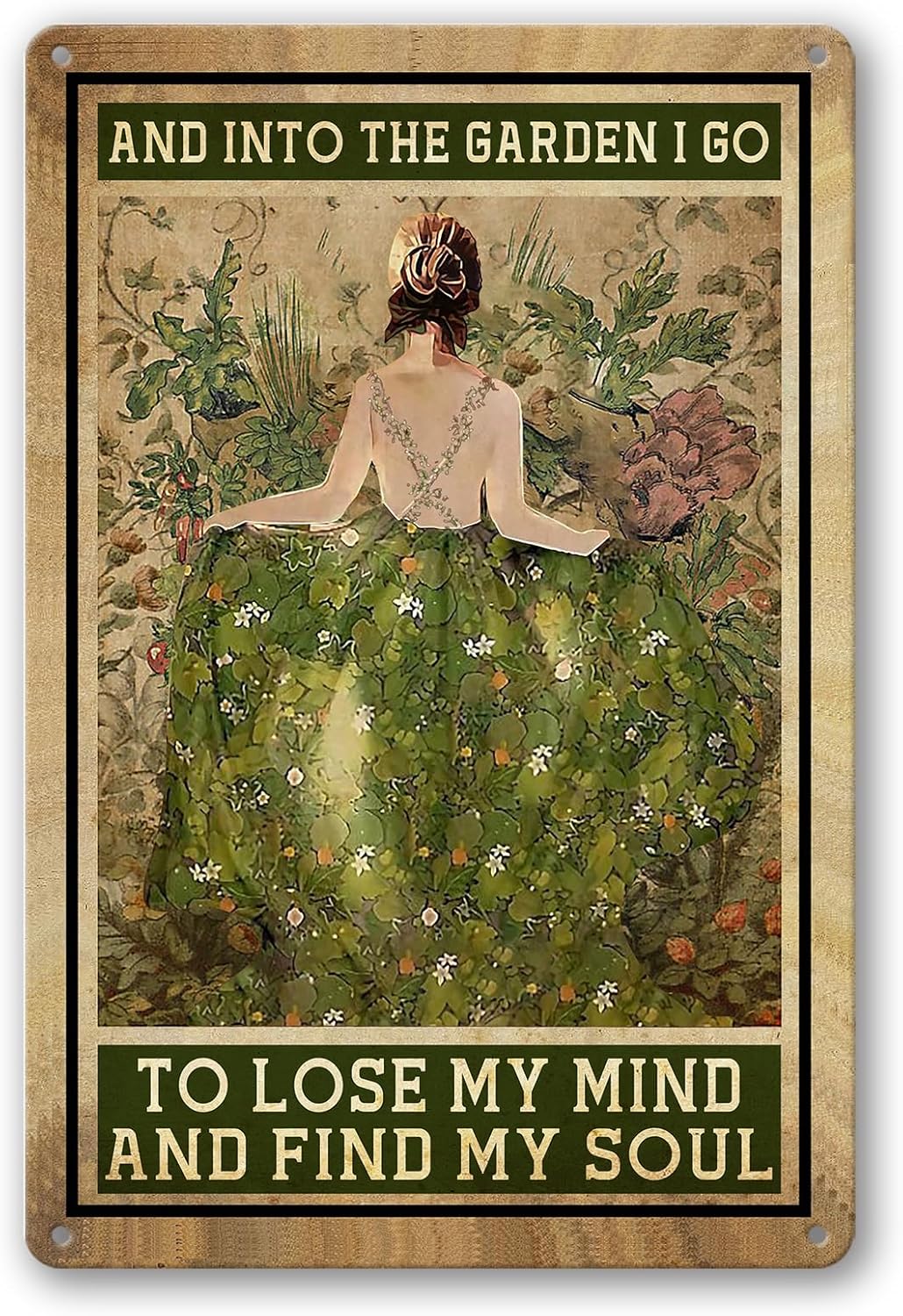 Garden I Go Metal Sign Garden I Go Metal Sign