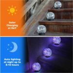 6-Pack Solar Cracked Glass Ball Lights
