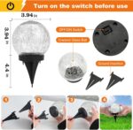 6-Pack Solar Cracked Glass Ball Lights