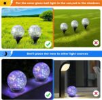 6-Pack Solar Cracked Glass Ball Lights