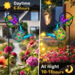 Butterfly Watering Can Solar Light