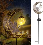 Moon Fairy Bronze Solar Stake Light