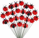 30-Pack Ladybug Plant Stakes