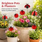30-Pack Ladybug Plant Stakes