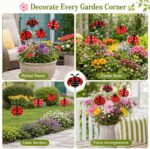 30-Pack Ladybug Plant Stakes