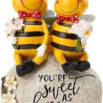 Two Resin Honey Bee Figurines