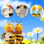 Two Resin Honey Bee Figurines