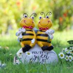 Two Resin Honey Bee Figurines