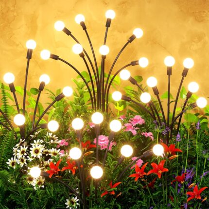 4-Pack Solar Swaying Garden Lights